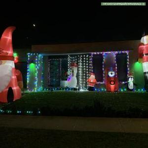 Christmas Light display at 27 Rosanove Street, Clyde North