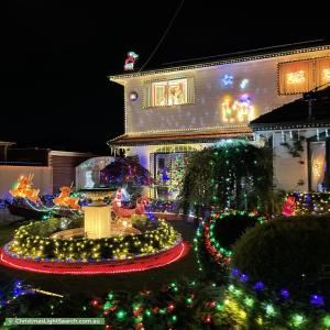 Christmas Light display at 39 Prospect Street, Glenroy