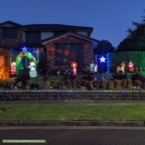 Christmas Light display at 8 Christine Avenue, Berwick