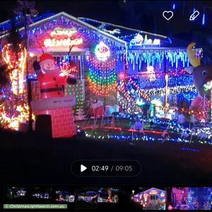 Christmas Light display at 32 Pinaster Street, Forest Lake