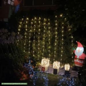 Christmas Light display at 34 Buckingham Drive, Heidelberg
