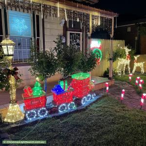 Christmas Light display at 36 Loch Street, Coburg