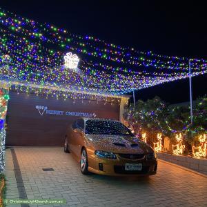 Christmas Light display at 8 Tranquility Way, Halls Head