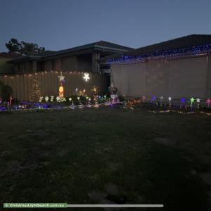 Christmas Light display at 71 Sherebrooke Boulevard, Woodcroft