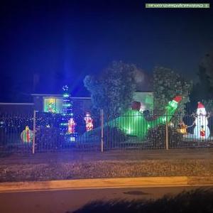 Christmas Light display at 17 Castle Road, Christies Beach