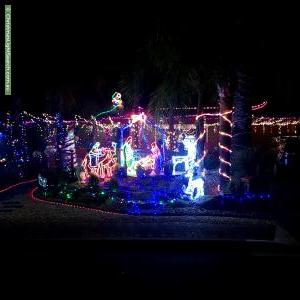 Christmas Light display at 2 Oriole Court, Seaford Rise