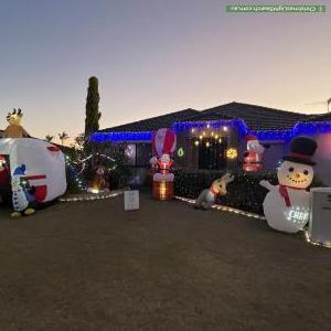 Christmas Light display at 5 Potter Street, Huntingdale