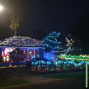 Christmas Light display at 10 Rosehill Court, Mill Park