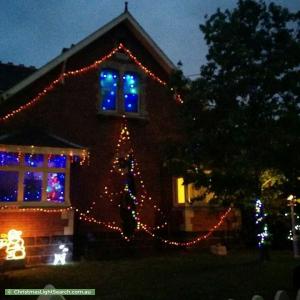 Christmas Light display at 88 Railway Crescent, Williamstown