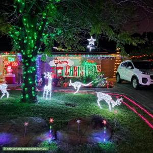 Christmas Light display at  Kosmina Crescent, Hillbank