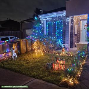 Christmas Light display at 3 Oriano Street, Epping