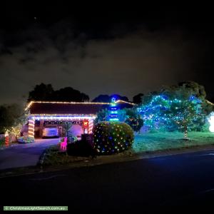 Christmas Light display at 11 Allen Court, Sunbury