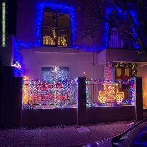 Christmas Light display at 5 Chapel Lane, Mawson Lakes