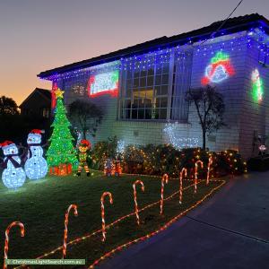Christmas Light display at 24 Nethercote Drive, Mount Waverley