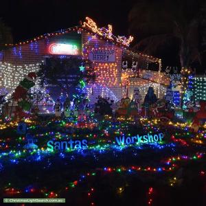 Christmas Light display at 52 Alawoona Road, Munno Para