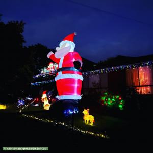 Christmas Light display at 15 Bayview Road, Emerald