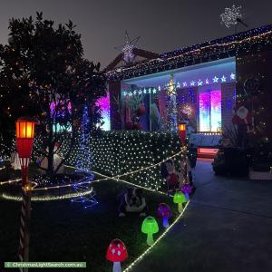 Christmas Light display at 4 Nyarrin Place, Cranbourne West