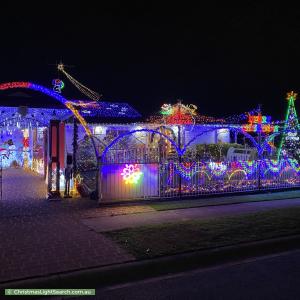 Christmas Light display at 19 Climus Street, Hassall Grove