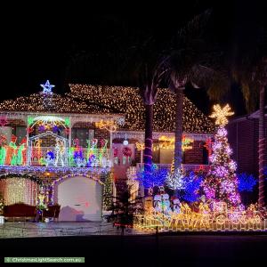 Christmas Light display at 4 Nalong Street, Saint Clair