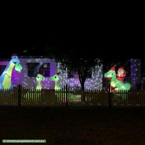 Christmas Light display at 93 Gillies Street, Rutherford