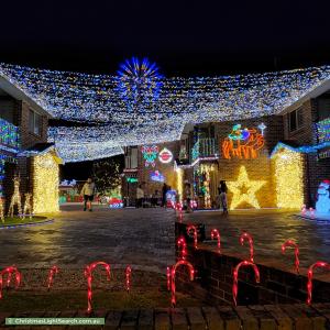 Christmas Light display at 76 Nuwarra Road, Moorebank