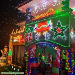 Christmas Light display at 6 Carter Crescent, Padstow Heights