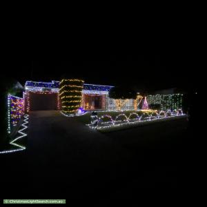 Christmas Light display at 18 Compass Drive, Seaford