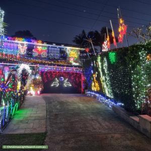 Christmas Light display at 35 Borgnis Street, Davidson