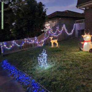 Christmas Light display at 22 Roberts Avenue, Mulgrave