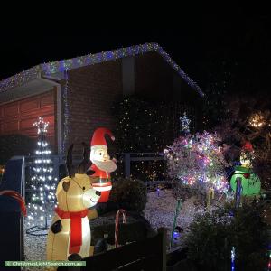 Christmas Light display at 15 Murndal Court, Berwick