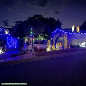 Christmas Light display at 5 Hooke Place, Charnwood