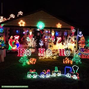 Christmas Light display at 1 Carnarvon Parade, West Croydon