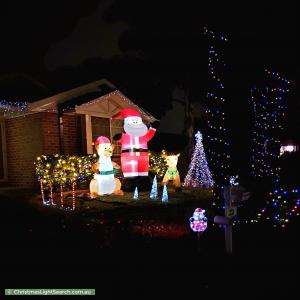 Christmas Light display at 22 Paroo Court, Wattle Grove
