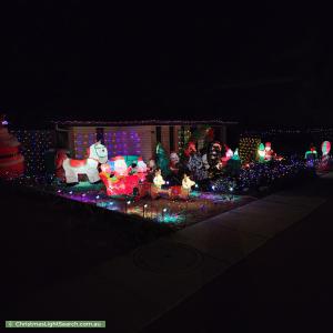 Christmas Light display at 16 Deucem Smith Street, Bonner