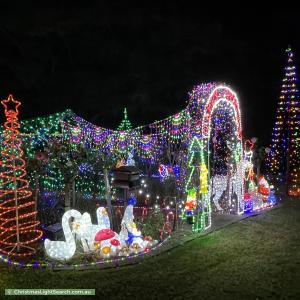 Christmas Light display at 40 The Outlook, Kirkham