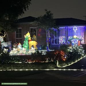 Christmas Light display at 31 Eyebright Square, Hallam