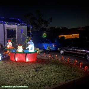 Christmas Light display at 2 Wallaroo Place, Hastings