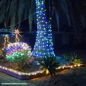 Christmas Light display at 13 Busbridge Way, Willaston