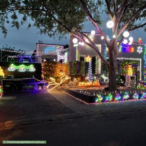 Christmas Light display at 64 Rollston Street, Amaroo
