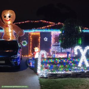 Christmas Light display at 6 Brigalow Avenue, Modbury