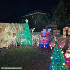 Christmas Light display at 36 Loch Street, Coburg