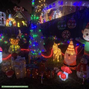 Christmas Light display at 56 Tate Avenue, Wantirna South