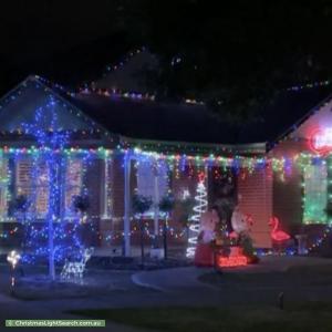 Christmas Light display at 40 Landscape Drive, Hillside