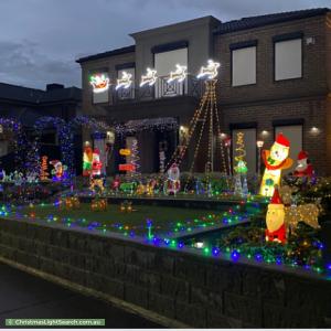 Christmas Light display at 54 Baden Powell Drive, Tarneit