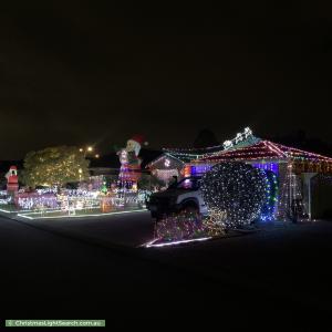 Christmas Light display at 13 Grafton Court, Canning Vale