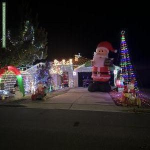 Christmas Light display at 8 Scurry Street, Dunlop