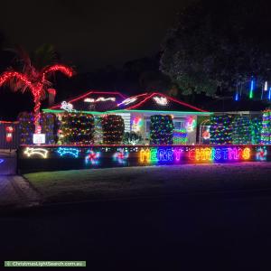 Christmas Light display at 5 Hampshire Crescent, Valley View