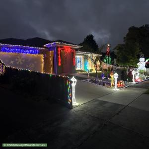 Christmas Light display at 47 Taupo Crescent, Rowville