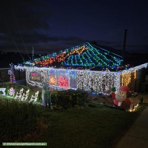Christmas Light display at 14 Dane Street, Karabar