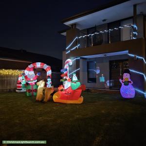 Christmas Light display at 57 Frankland Street, Clyde North
